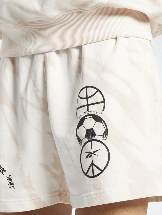 Reebok Reebok Pantalones cortos deportivos Classics Block Party Shorts HT8180 Blanco