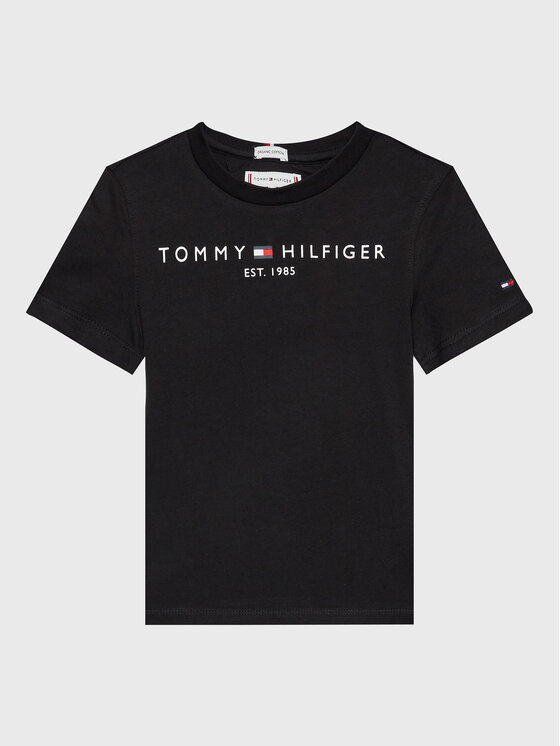 Tommy Hilfiger Tommy Hilfiger Majica Essential KS0KS00210 M Črna Regular Fit
