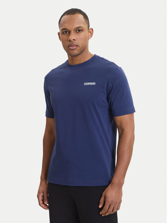 Napapijri Napapijri Camiseta S-Flint NP0A4FZZ Azul marino Regular Fit
