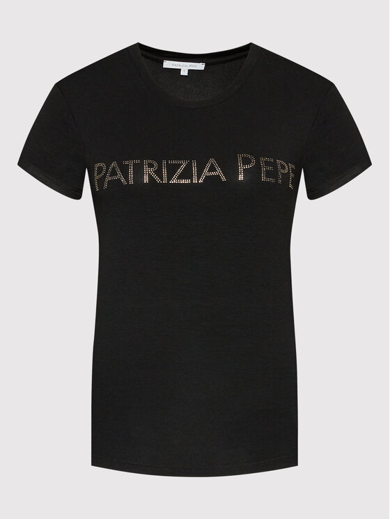 Patrizia Pepe Patrizia Pepe Футболка CM1419/J013-K103 Чорний Regular Fit