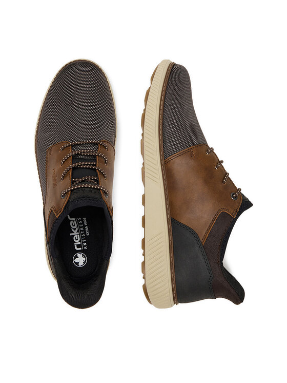Rieker Sneakersy Rieker B3357-25 Hnědá