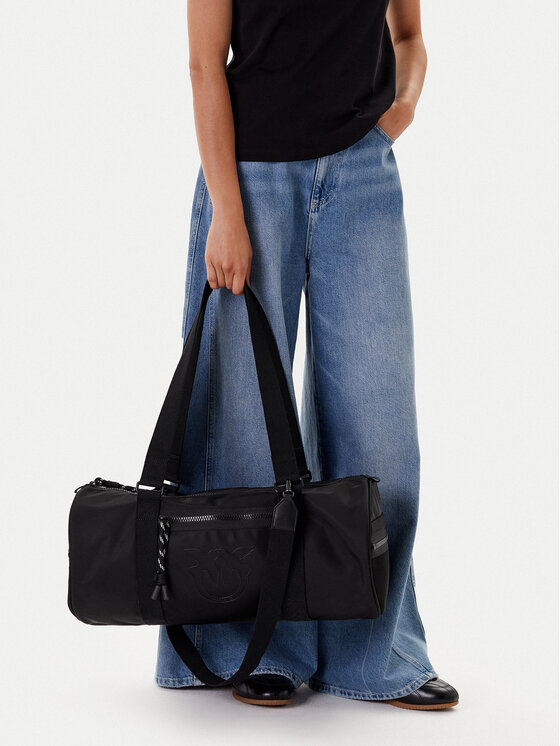 PINKO Cestovní taška PINKO Travel Barrel PE PLTT 04540 A29U Černá