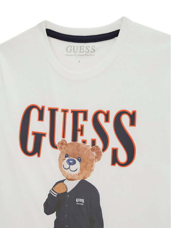 Guess Guess Футболка L6GI09 K8HM4 Білий Regular Fit