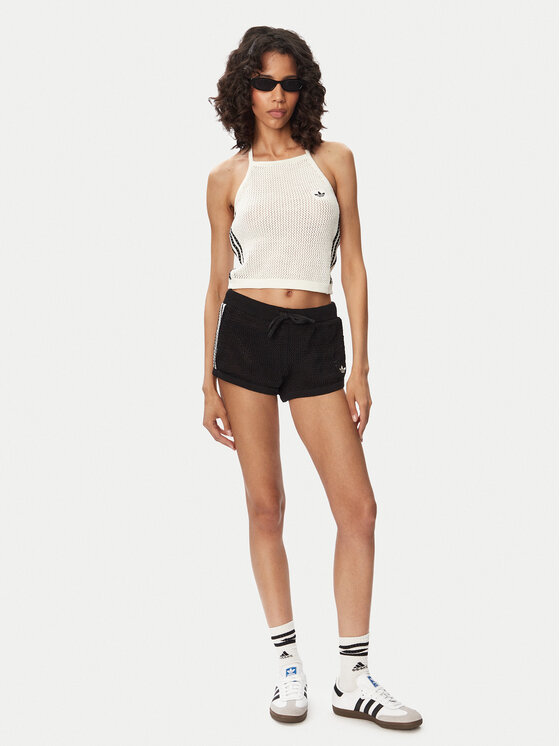 adidas adidas Топ Knitted Crochet KC6485 Білий Slim Fit