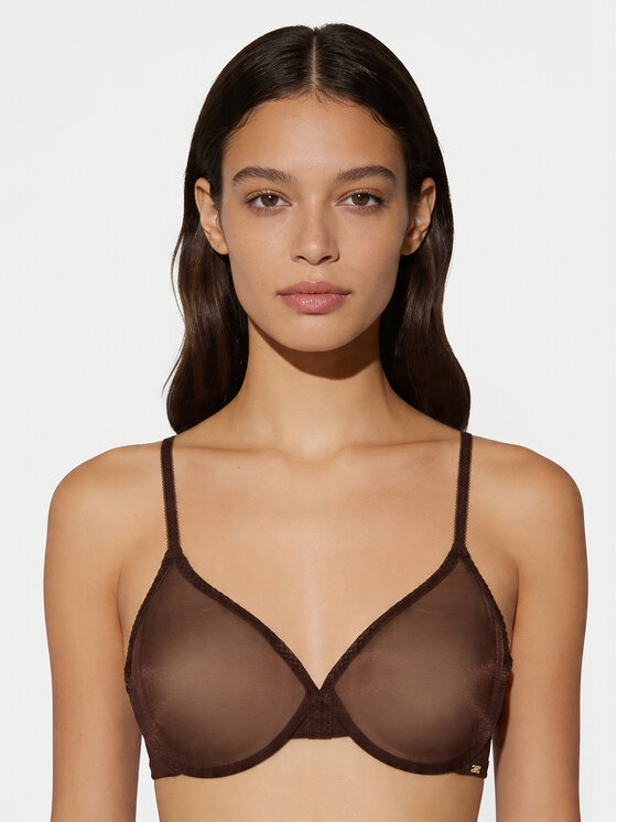 Gossard Gossard Nedrček s kostjo Glossies Sheer Moulded 6271 Rjava