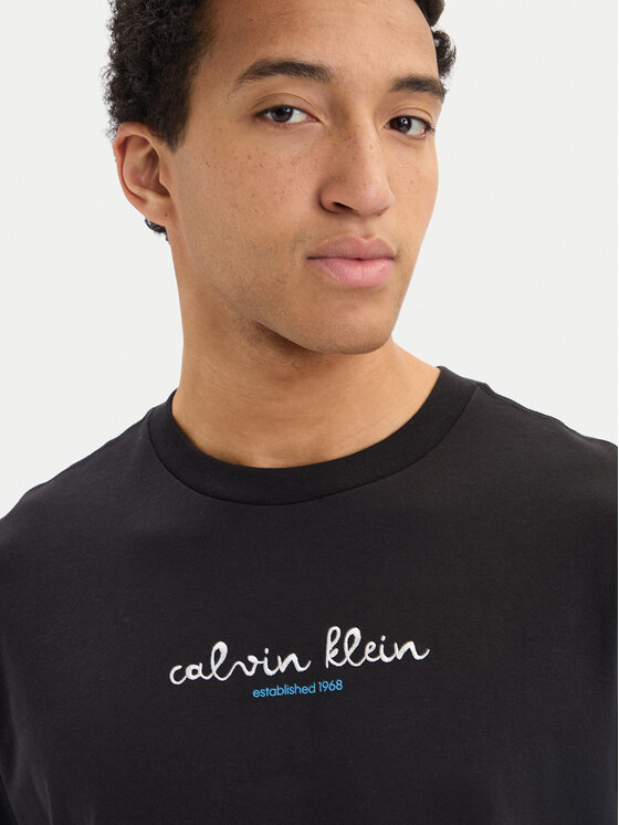 Calvin Klein Jeans Calvin Klein Jeans Camiseta SS 16s CK TRVL LV04RG816G Negro Regular Fit