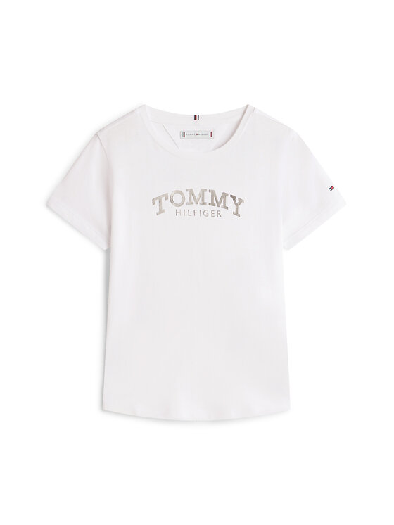 Tommy Hilfiger Tommy Hilfiger Camiseta Foil KG0KG08974 D Blanco Regular Fit