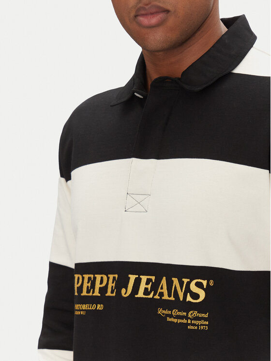 Pepe Jeans Pepe Jeans Поло Brandon PM542230 Чорний Regular Fit