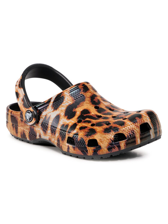 Crocs Chanclas Crocs Classic Animal Print 206676 Marrón