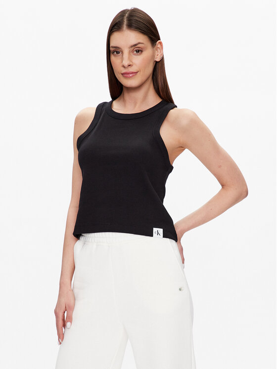 Calvin Klein Jeans Calvin Klein Jeans Top J20J221055 Črna Regular Fit