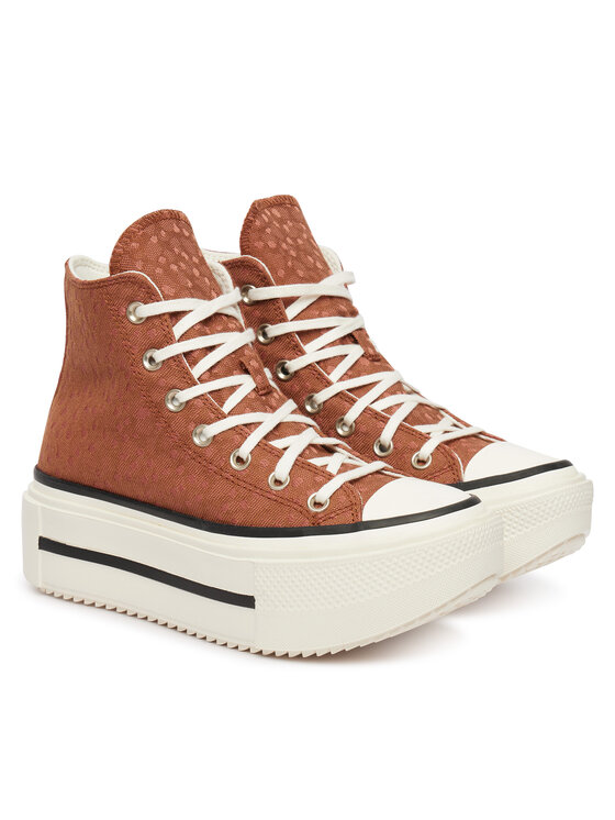 Converse Кеди Converse Chuck Taylor All Star Lift Double Stack Platform Deer A17883C Коричневий