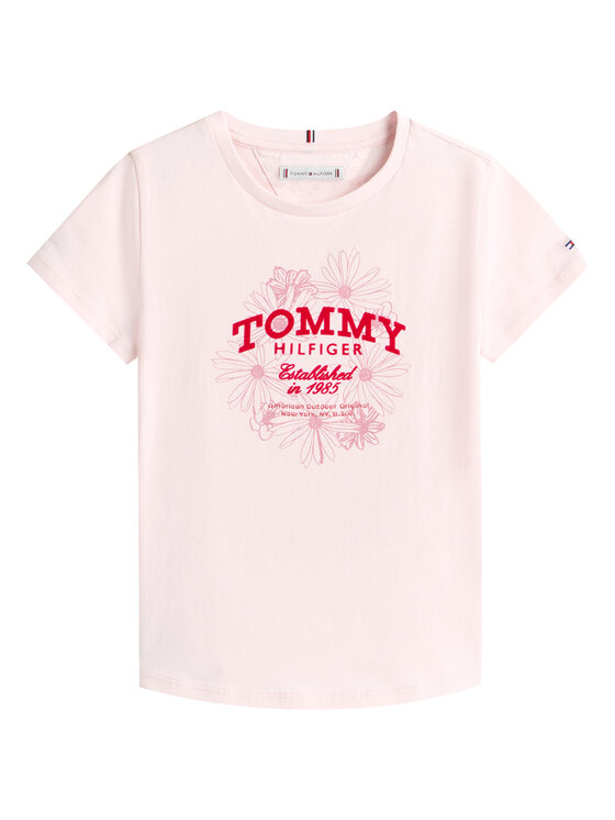Tommy Hilfiger Tommy Hilfiger Camiseta KG0KG09257 D Rosa Regular Fit