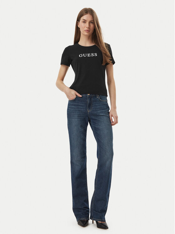 Guess Guess Camiseta O5RI01 KBBU1 Negro Slim Fit