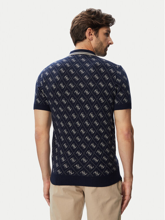 Guess Guess Поло M6YR10 Z0915 Cиній Regular Fit