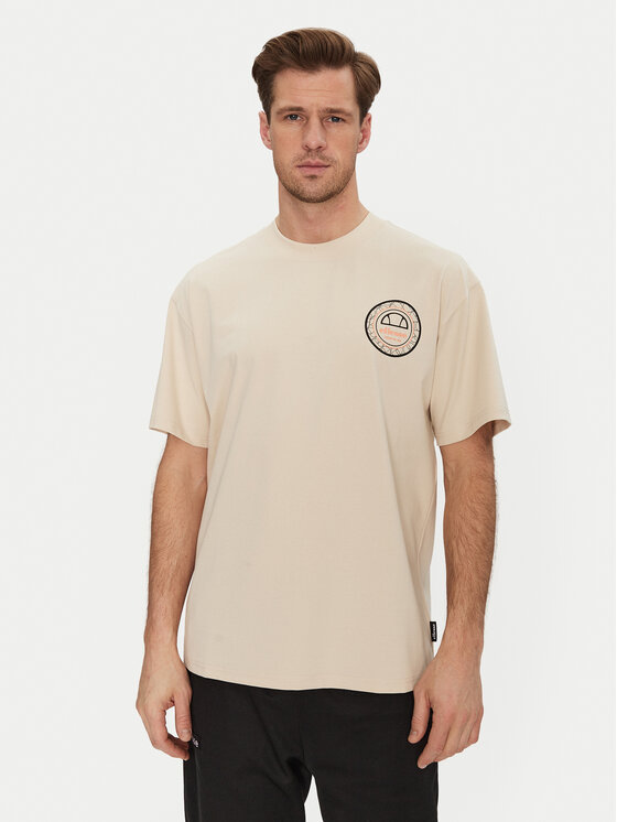 Ellesse Ellesse Marškinėliai Duomo SHZ21889 Smėlio Relaxed Fit