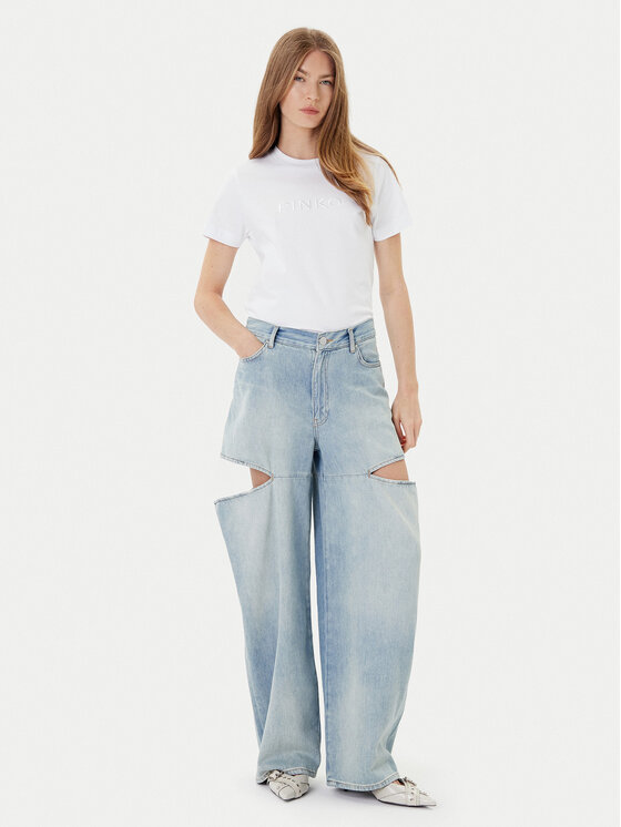 PINKO PINKO Camiseta Start 101752 A2RD Blanco Regular Fit