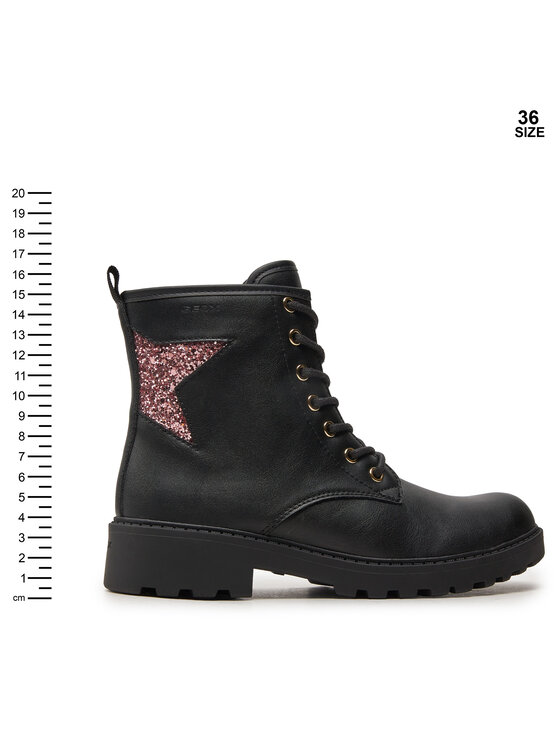 Geox Zimski škornji Geox Jr Casey J9420G 0BCEW C9B8W S Črna