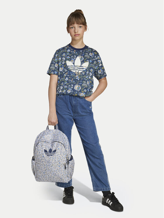 adidas adidas Футболка Liberty London JV7818 Cиній Loose Fit