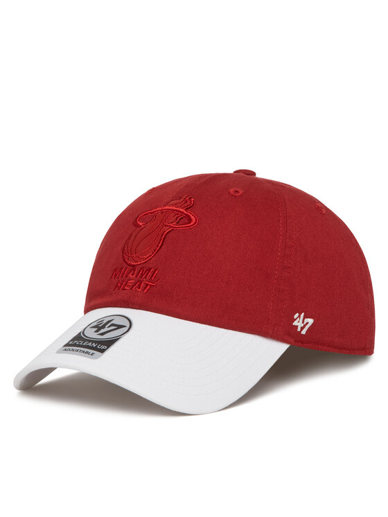 47 Brand Бейсболка 47 Brand NBA Miami Heat '47 x Tommy Hilfiger Courtside '47 Clean Up THCCU236GWL Червоний