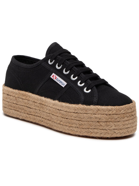 Superga Espadryle Superga 2790 Rope S51186W Czarny