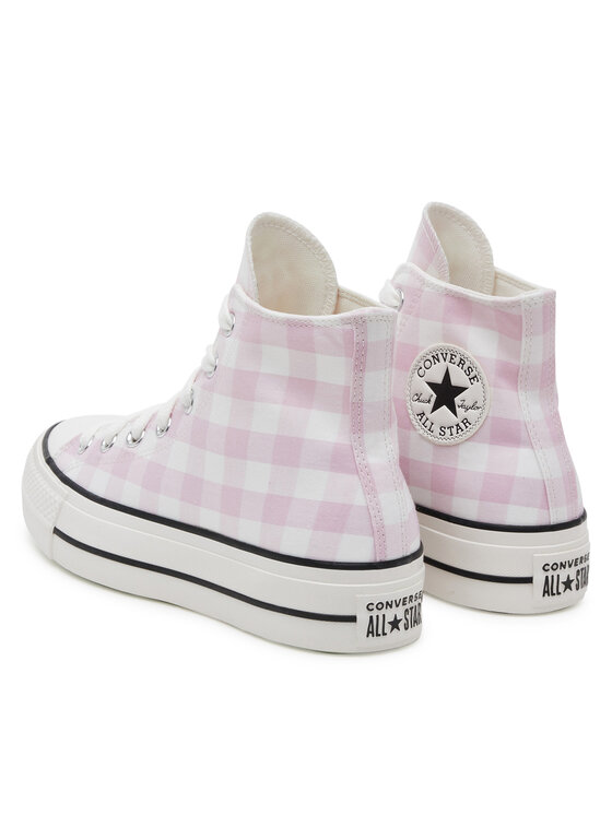 Converse Кеди Converse Chuck Taylor All Star Lift Platform Gingham A13663C Рожевий