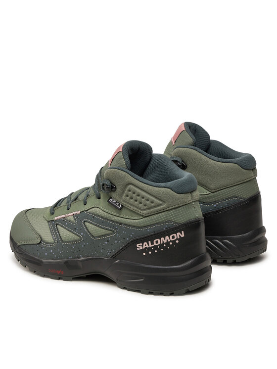 Salomon Trekkingi Salomon Outway Mid Climasalomon™ Waterproof L47561700 Zielony
