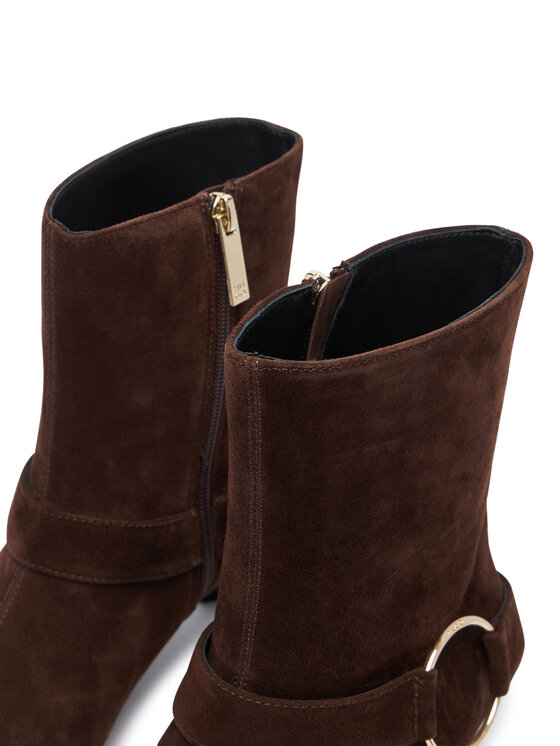 HUGO Stiefeletten HUGO Seleny 50573760 Dunkelbraun