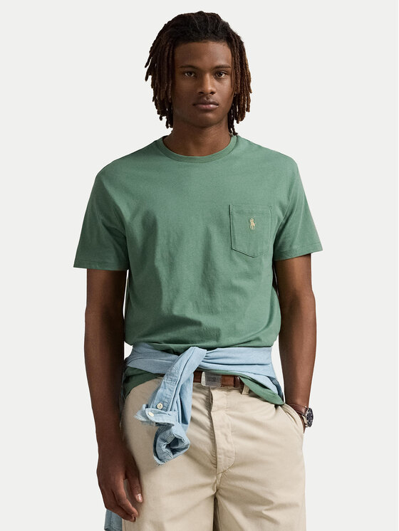 Polo Ralph Lauren Polo Ralph Lauren Marškinėliai 710704248270 Žalia Regular Fit