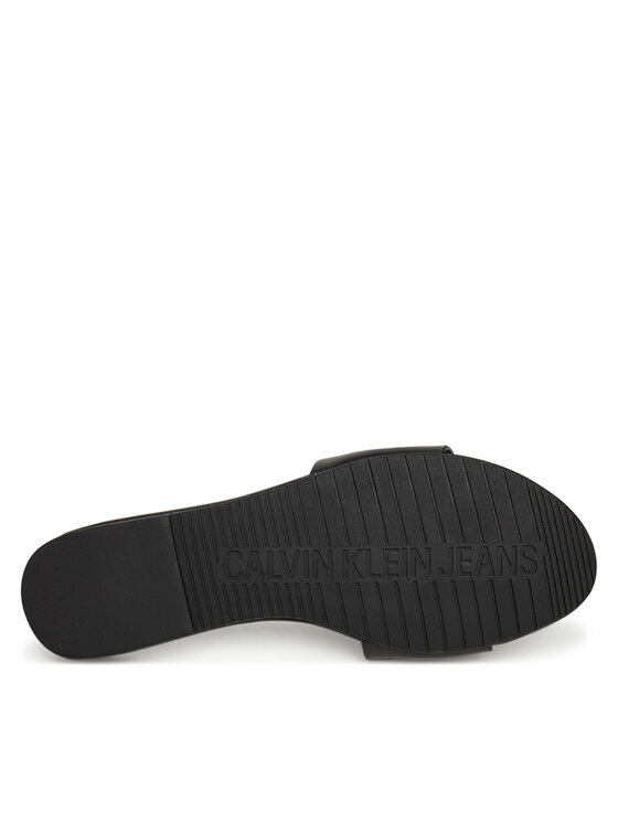 Calvin Klein Jeans Natikače Calvin Klein Jeans Flat Sandal Slide Mg YW0YW01697 Crna