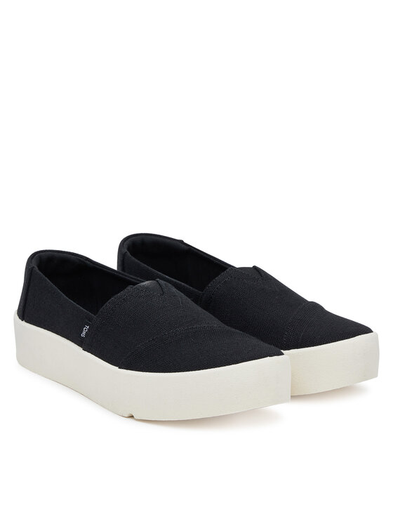 Toms Poltopánky Toms Verona Slip On 10021139 Čierna