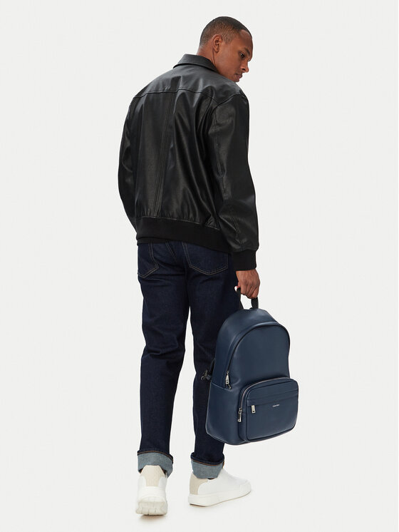 Calvin Klein Раница за пътуване Calvin Klein Raised Round Backpack LV04D3155G Тъмносин