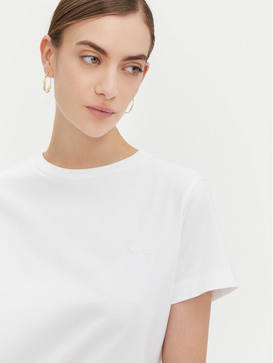 PINKO PINKO Футболка Start 101752 Білий Regular Fit