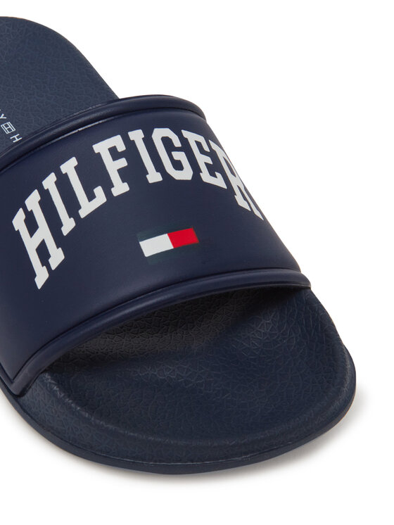 Tommy Hilfiger Klapki Tommy Hilfiger T3X0-33916-1172 Granatowy