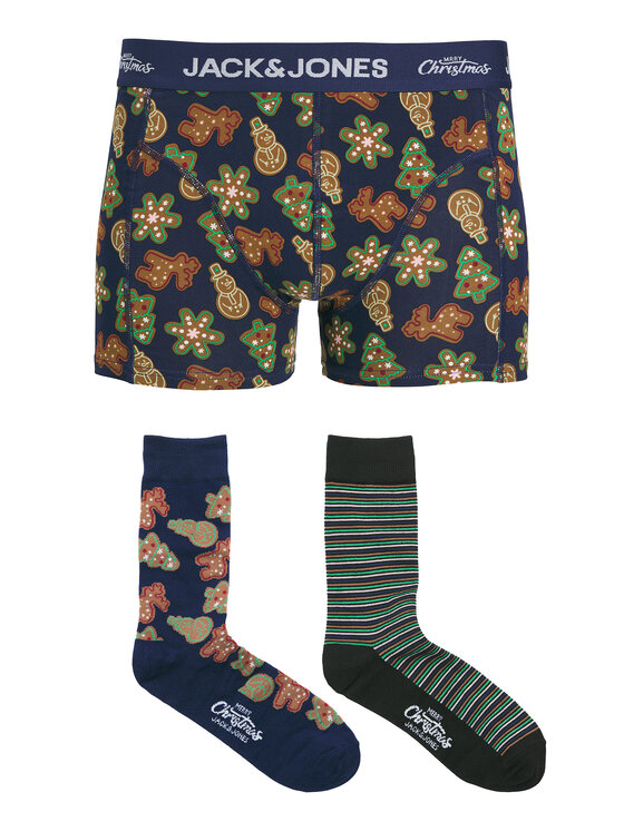Jack & Jones Jack & Jones Набір боксерські шорти та шкарпетки Gingerbread Giftbox 12285133 Кольоровий