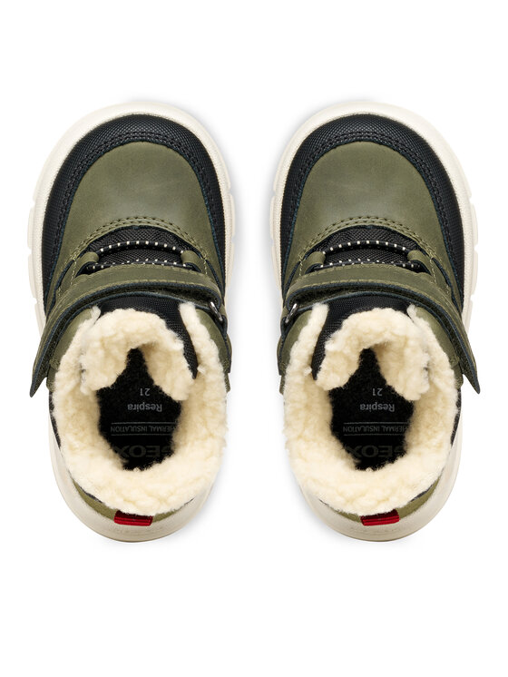 Geox Kozačky Geox B Willaboom B Ab B365BC 0ME22 C0450 S Khaki