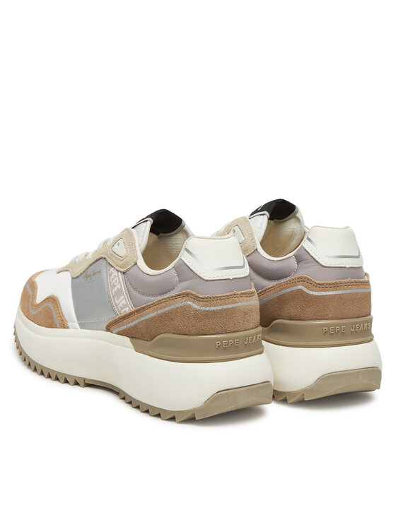 Pepe Jeans Sneakersy Pepe Jeans Kimi Glam PLS60042 Beżowy