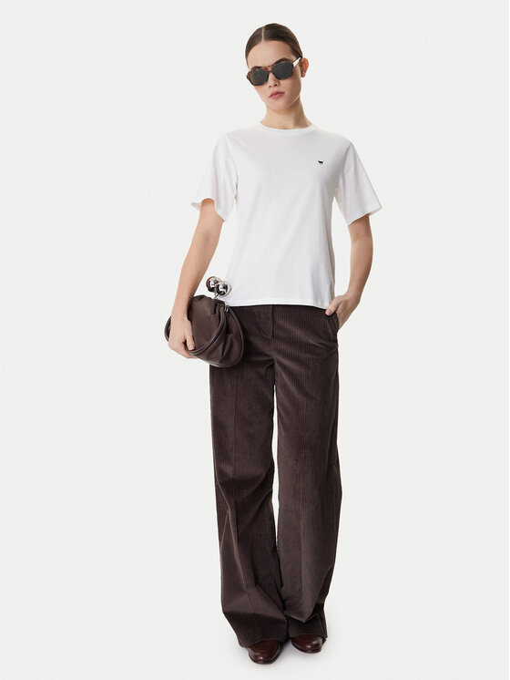 Weekend Max Mara Weekend Max Mara Camiseta Venaco 2615971031 Blanco Relaxed Fit