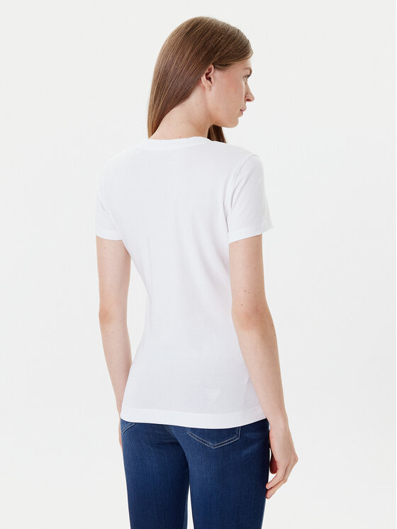 Guess Guess Футболка W5YI05 J1314 Білий Regular Fit