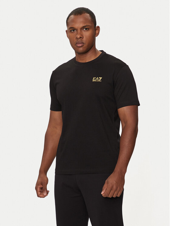 EA7 Emporio Armani EA7 Emporio Armani Футболка 8NPT25 PJVPZ 0208 Чорний Regular Fit
