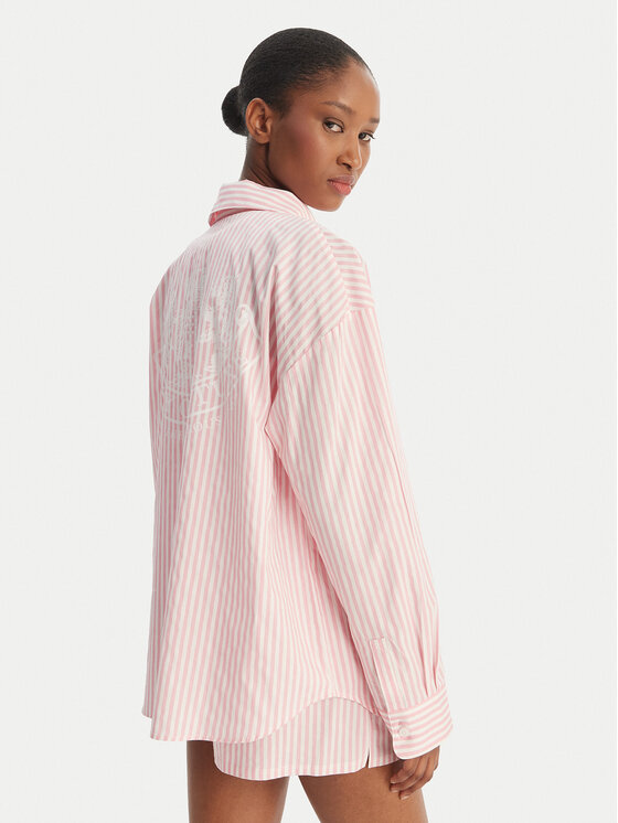 Juicy Couture Juicy Couture Srajca Dog Crest JCYPT126861 Roza Relaxed Fit
