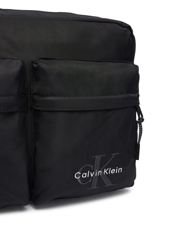 Calvin Klein Taška cez rameno Calvin Klein Bolt Laptop Flight Bag LV04D3459G Čierna