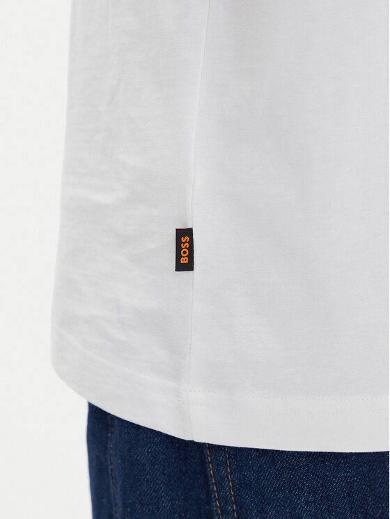 BOSS BOSS Футболка Te_Dunetrace 50539187 Білий Regular Fit