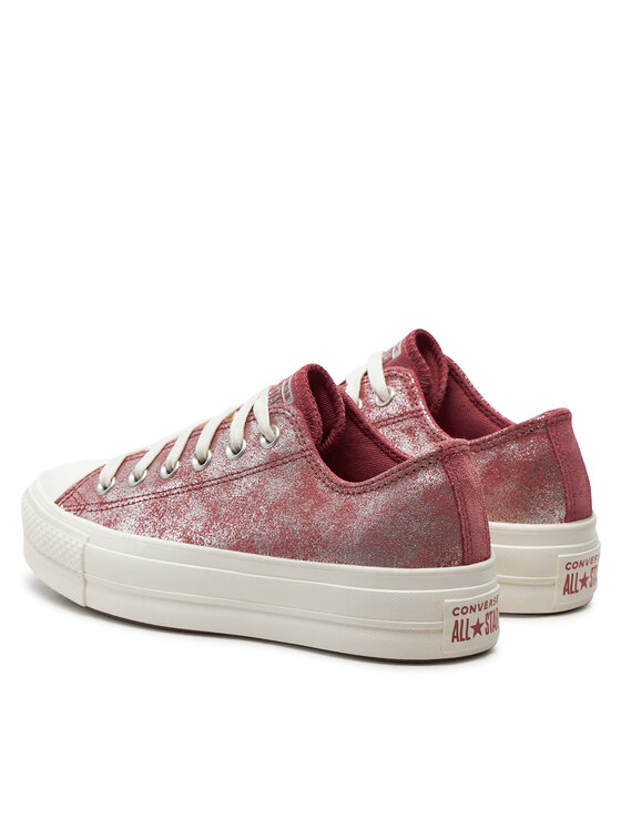 Converse Кеди Converse Chuck Taylor All Star Lift Platform Suede Shimmer A11634C Рожевий