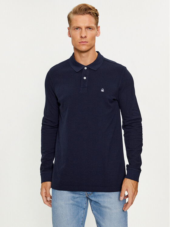 United Colors Of Benetton United Colors Of Benetton Поло 3089J3204 Cиній Regular Fit