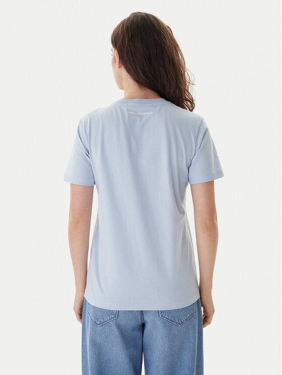 KARL LAGERFELD KARL LAGERFELD Camiseta A1W17128 Celeste Regular Fit