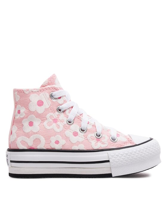 Converse Кецове Converse Chuck Taylor All Star Lift Platform Floral Embroidery A06325C Розов