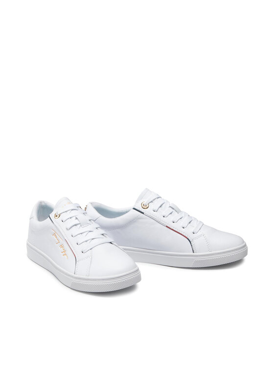 Tommy Hilfiger Zapatillas Tommy Hilfiger Signature Sneaker FW0FW05910 Blanco