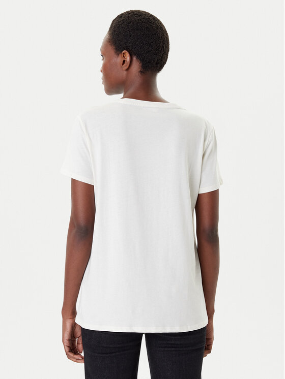 Liu Jo Sport Liu Jo Sport Camiseta TF5280 JS923 Écru Regular Fit