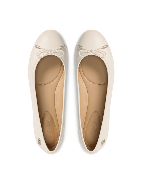 LAUREN RALPH LAUREN Baleriny LAUREN RALPH LAUREN 802940728006 Écru