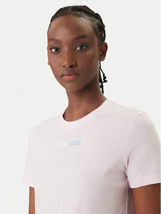 Tommy Jeans Tommy Jeans Camiseta DW0DW22277 Rosa Regular Fit